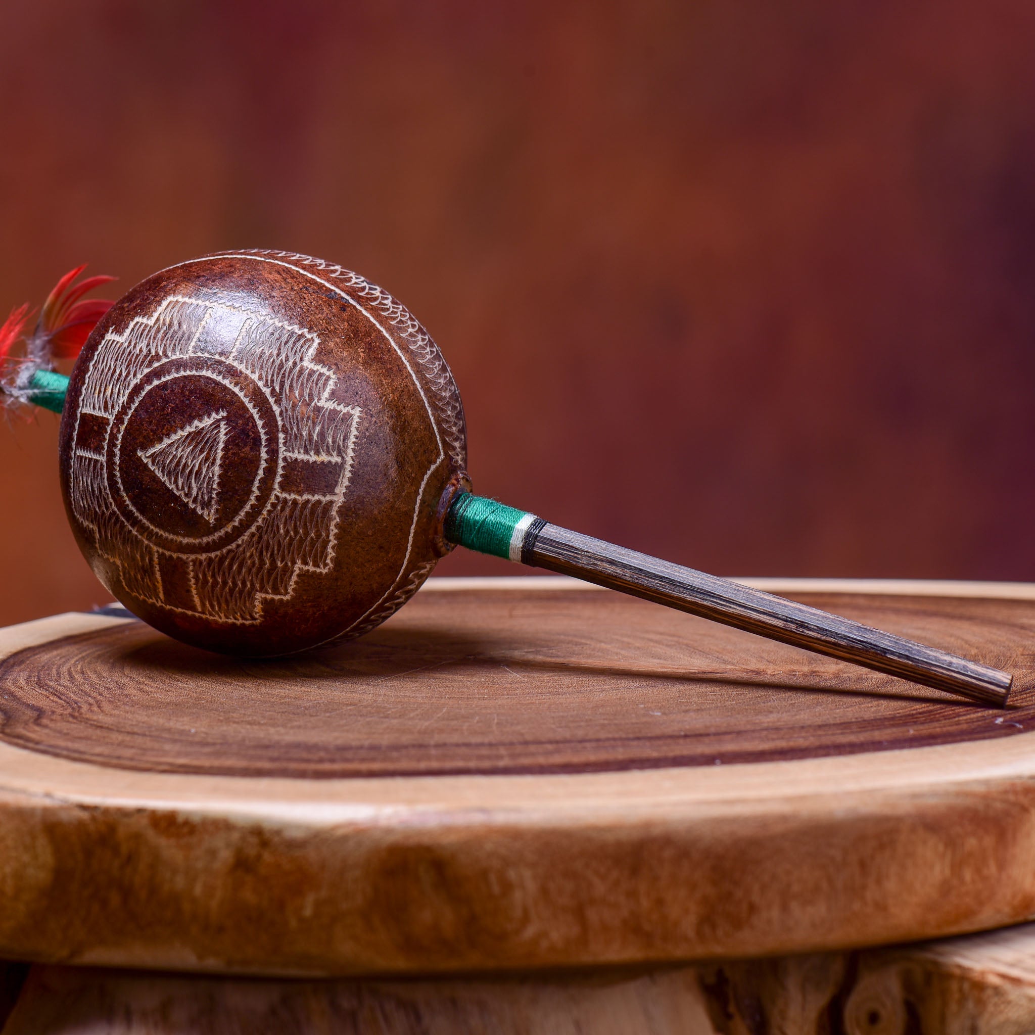 Large Shipibo Maracas The Piramid