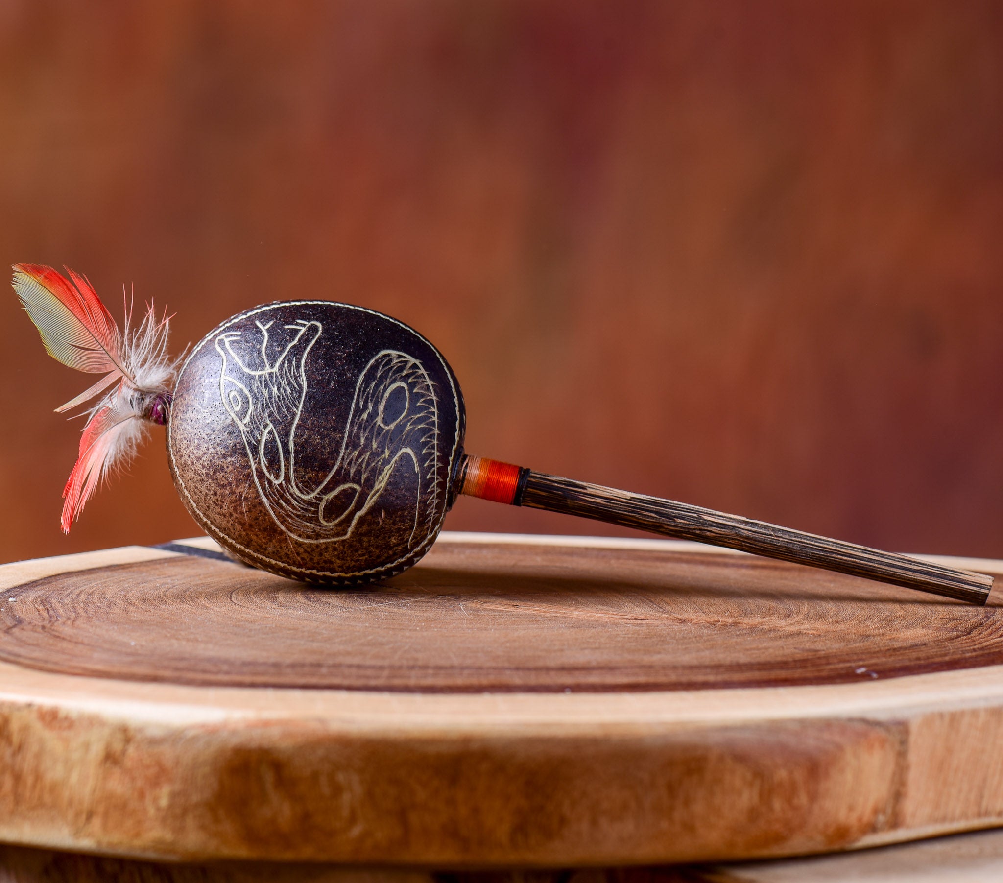 Medium Shipibo Maracas The Snake