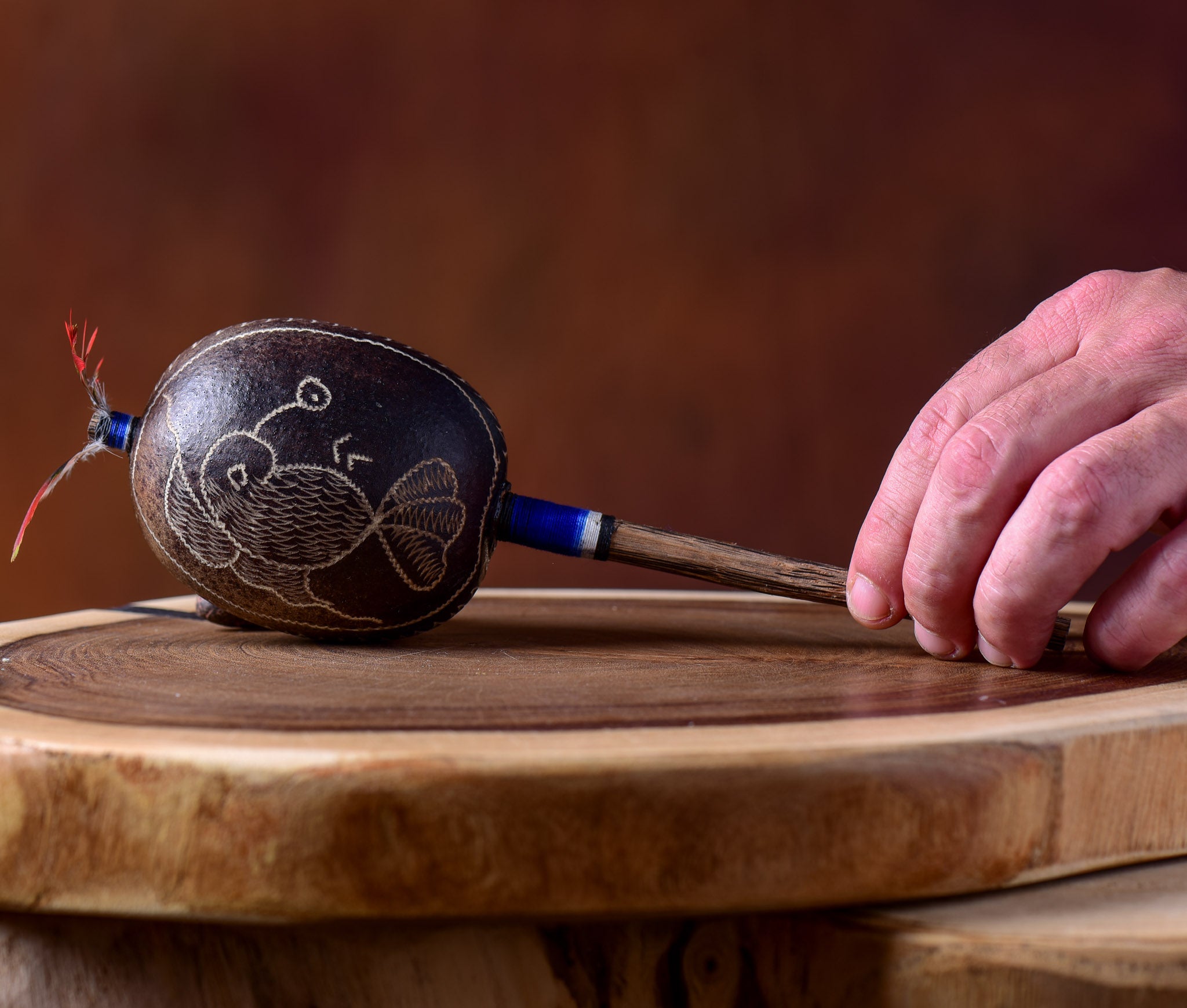 Medium Shipibo Maracas The Humming Bird