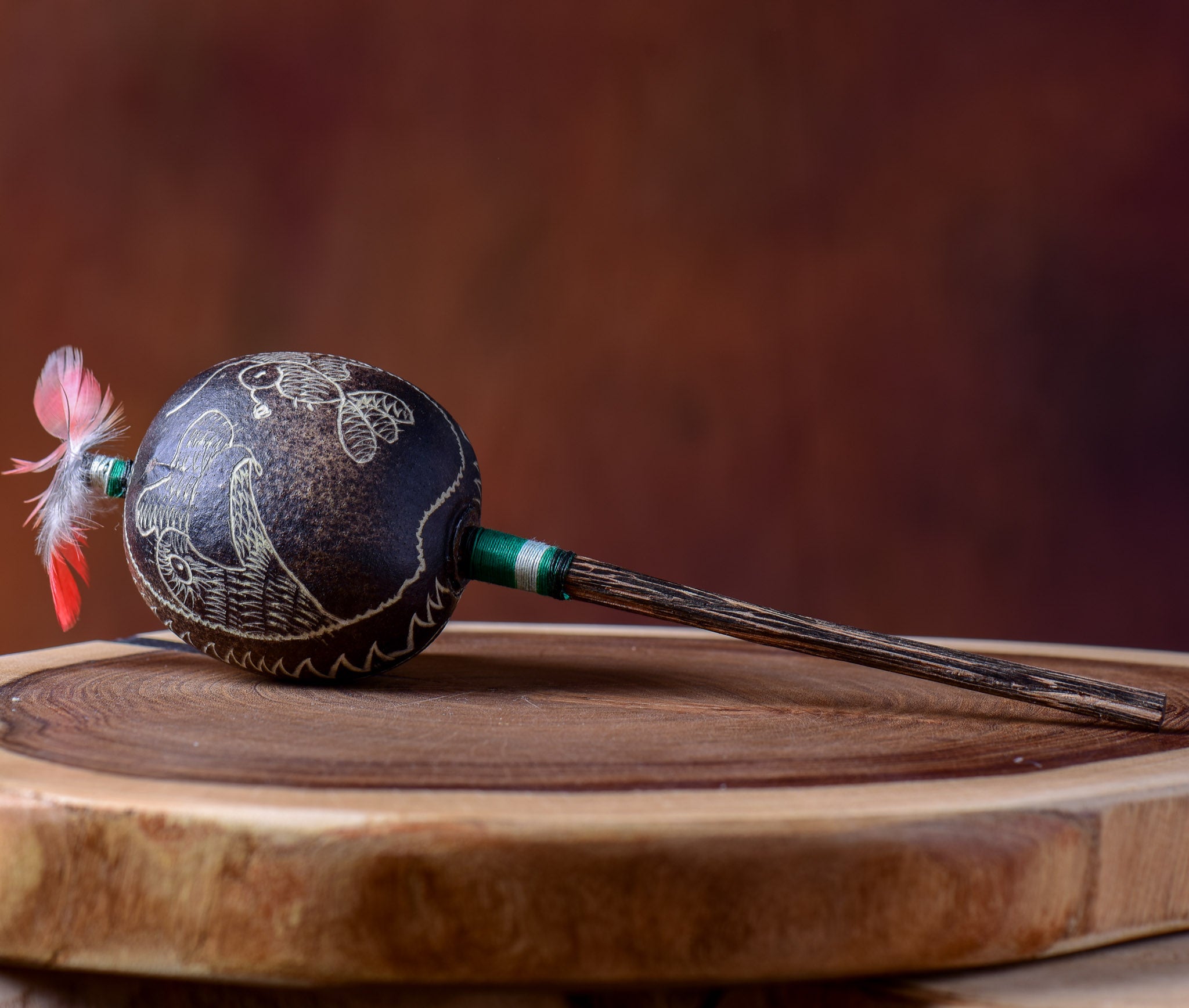 Medium Shipibo Maracas The Dark Wolf