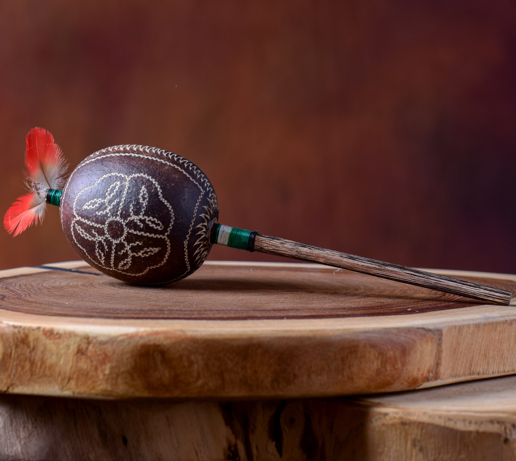 Medium Shipibo Maracas The leaf Of Life