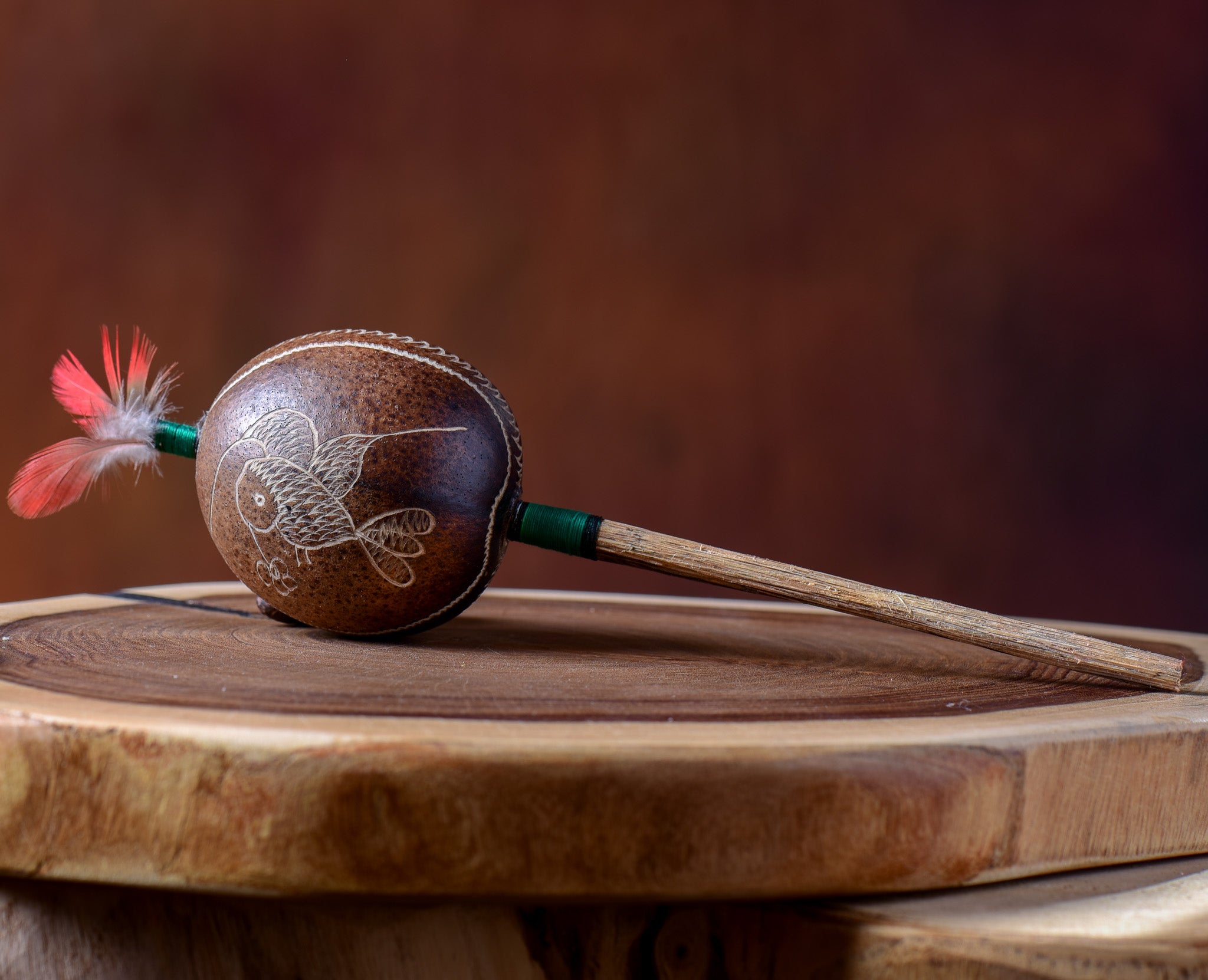 Medium Shipibo Maracas The hummingbird