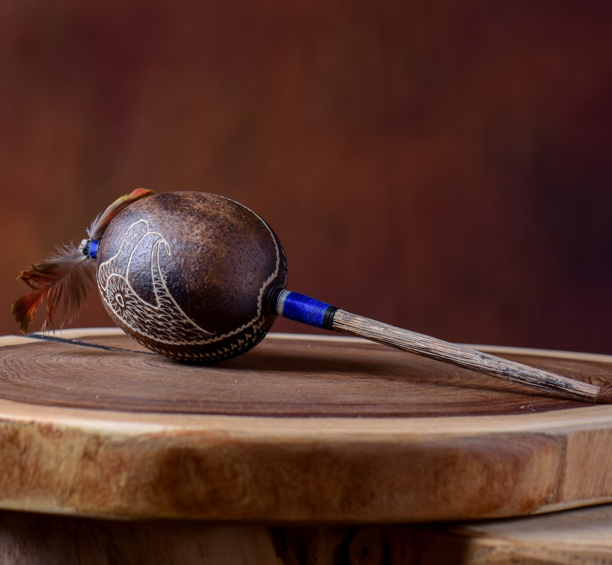 Medium Shipibo Maracas The Owl