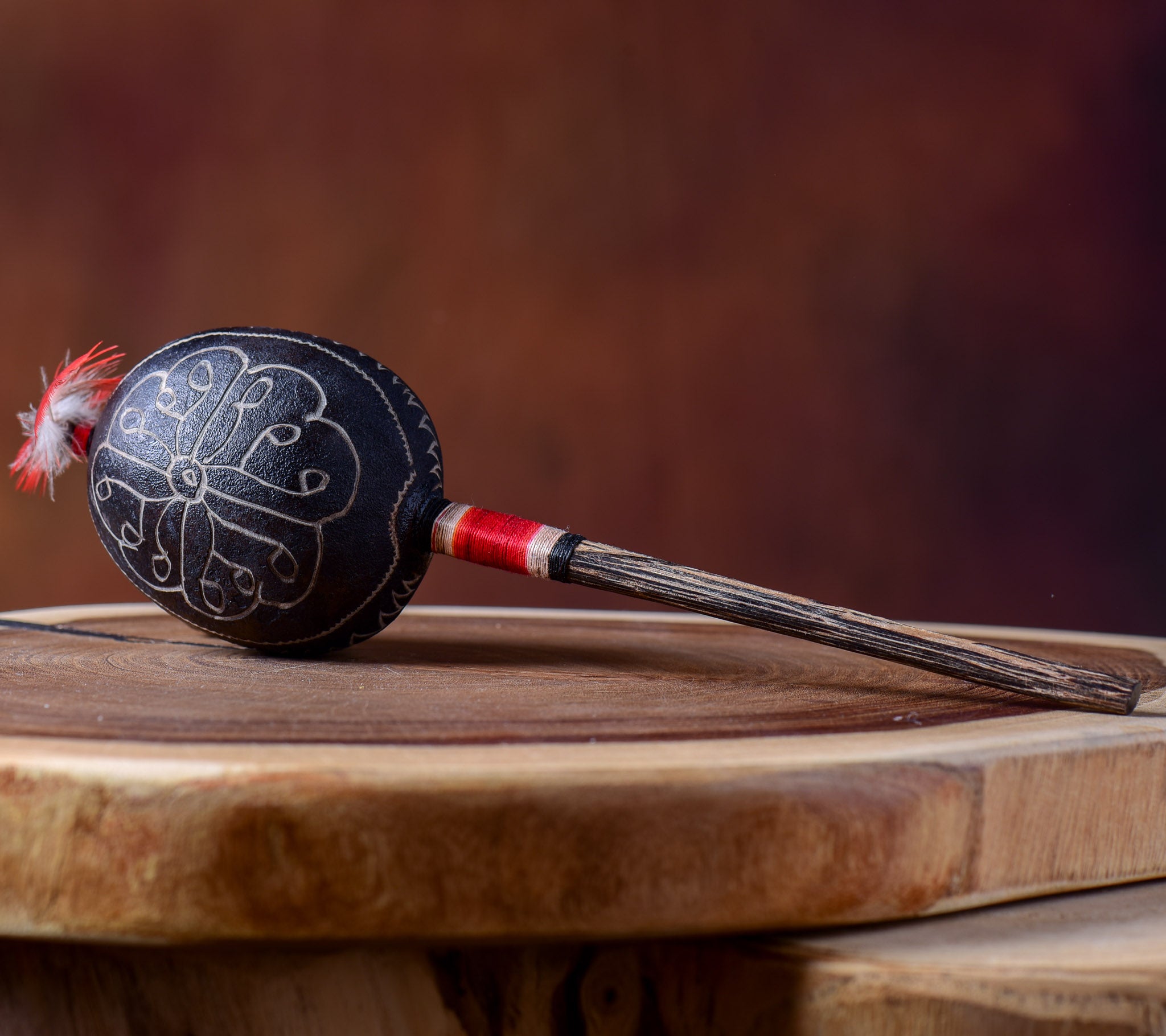 Medium Shipibo Maracas The Flower Of Life
