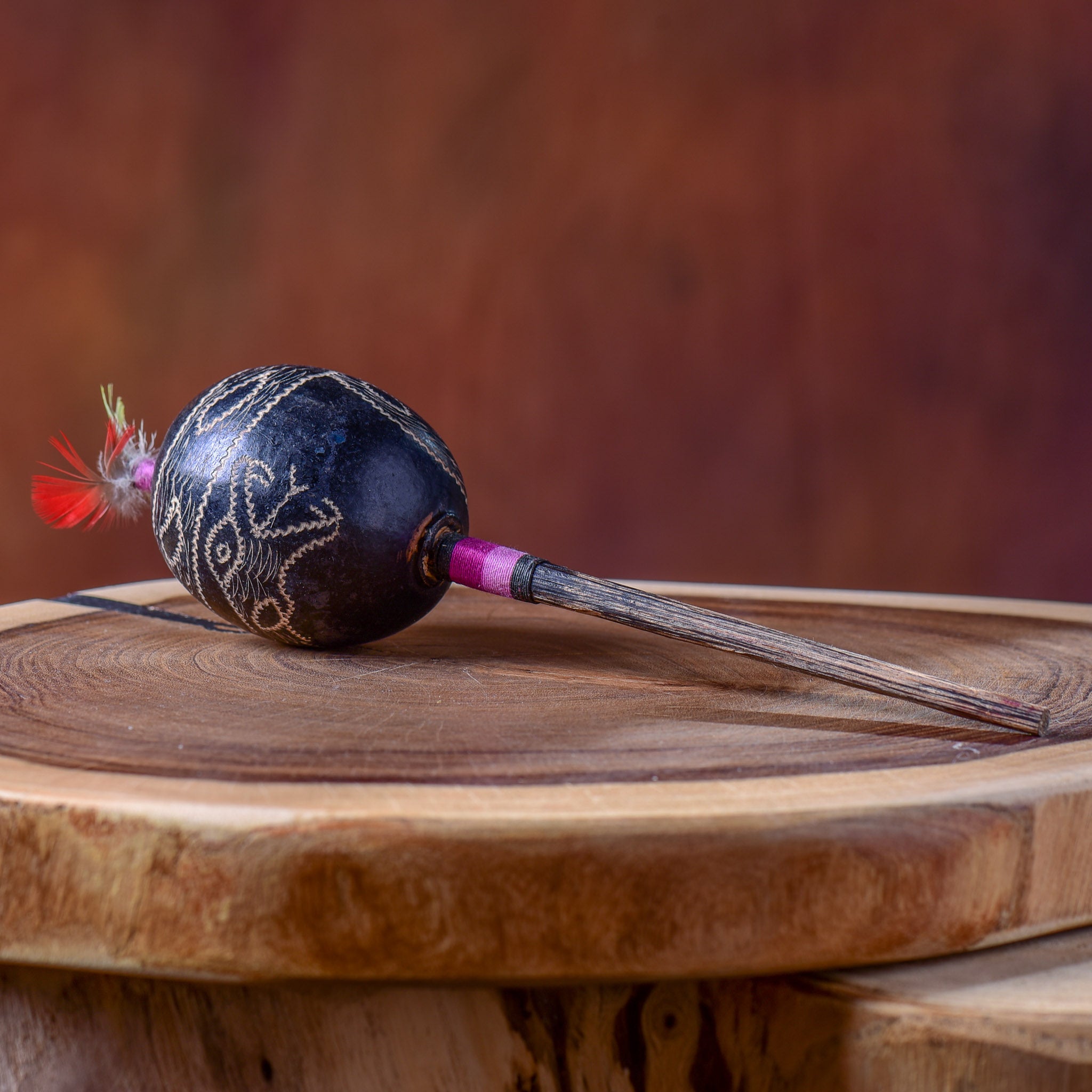 Small Shipibo Maraca The Snake