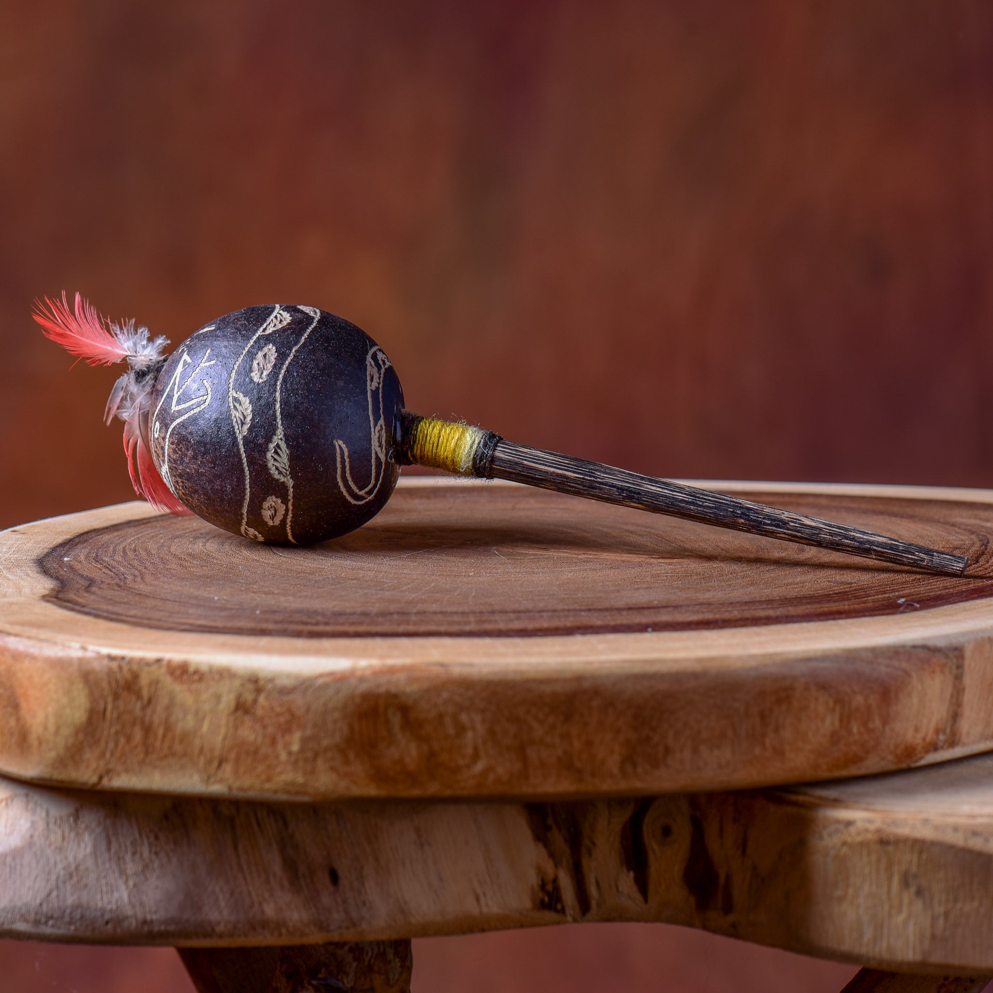 Small Shipibo Maraca Spiral Snake