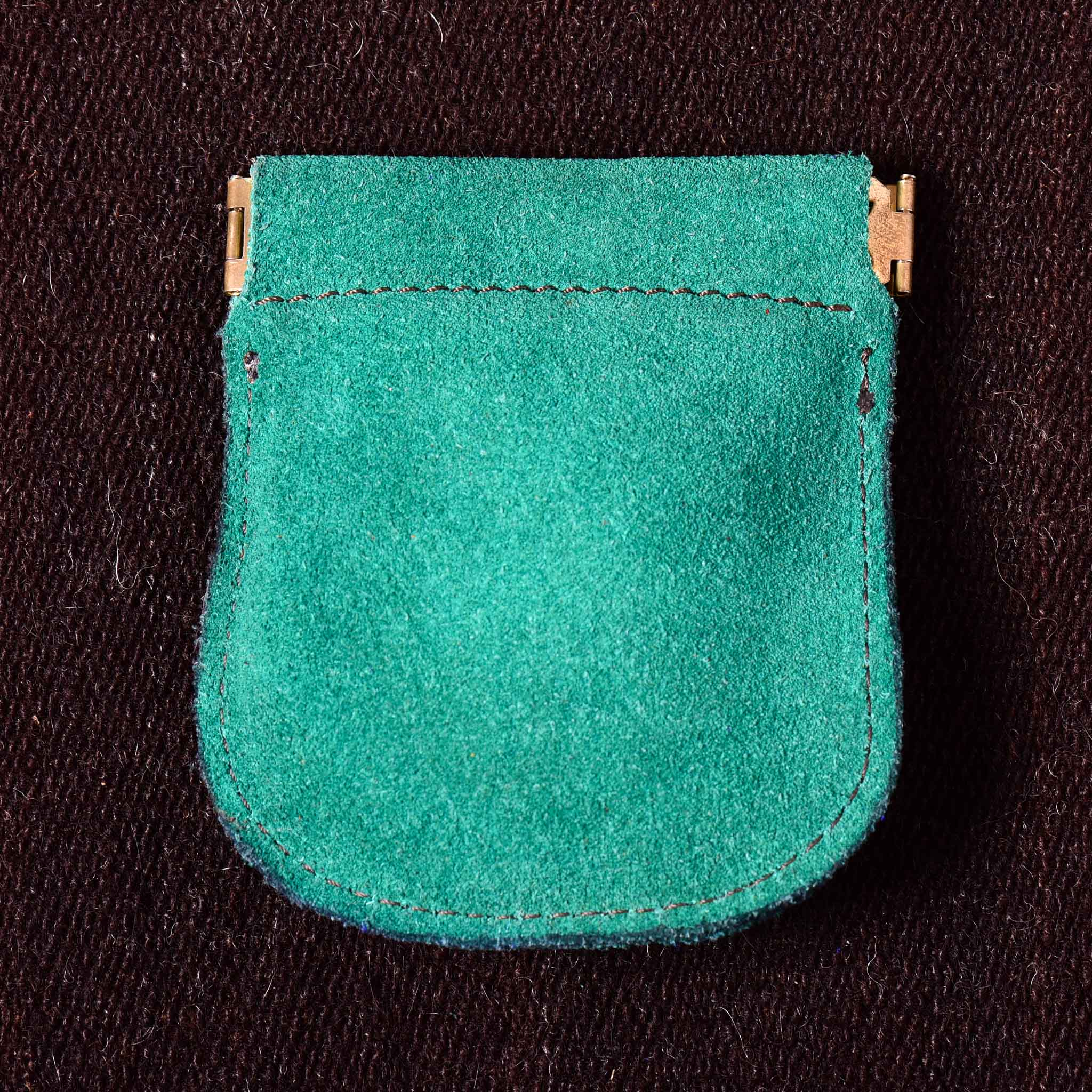 Andino Push - Otavalo Leather Beads Embroidery Purse Green
