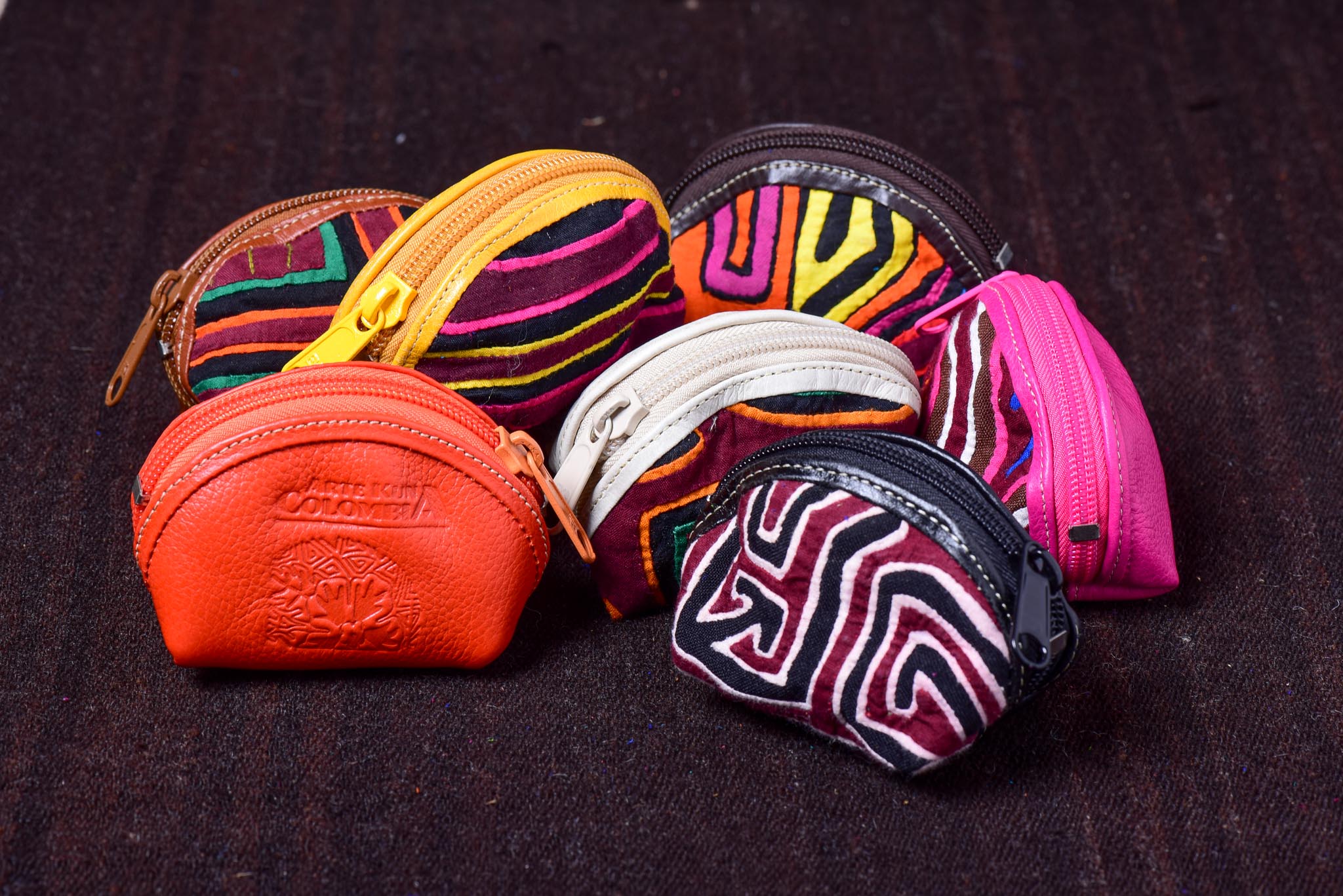 Redondo - Kuna Mola & Leather Purse yellow