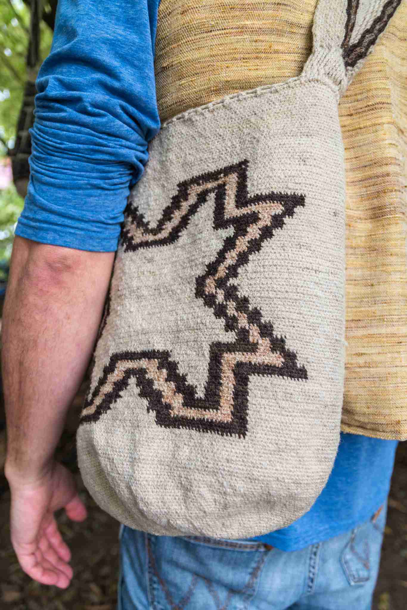 Colombian Arhuaca Mochila Bag - "Estrella" Extra Large