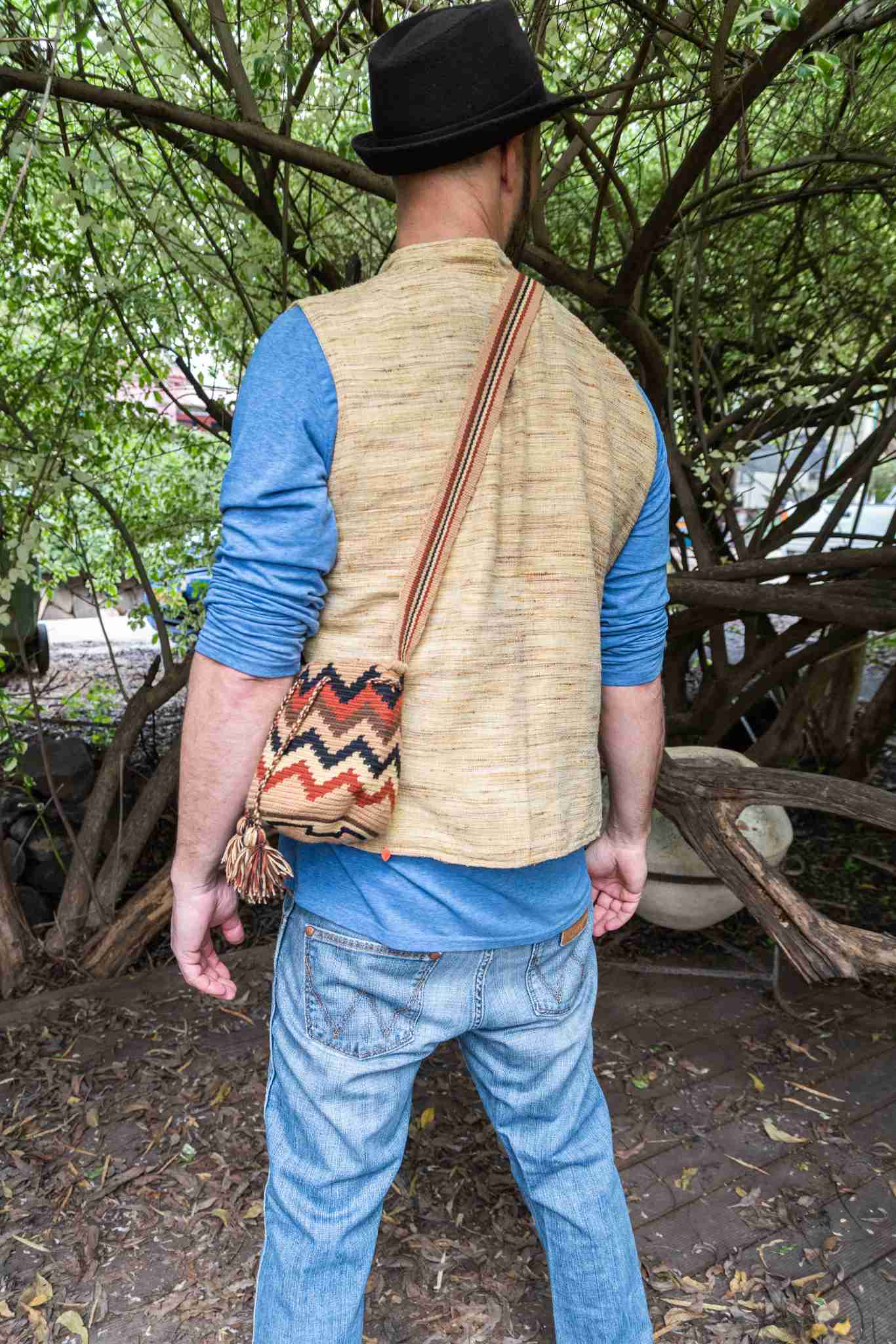 Wayuu Small Knitted Mochila Brown