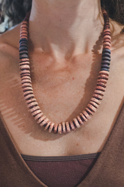 Colombian Clay Beads Necklace - Wild Matter Arts