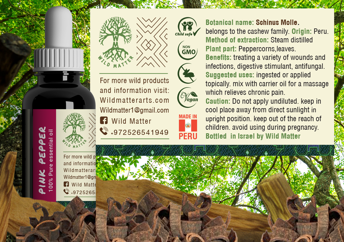 Pink Pepper Essential Oil - Wild Matter Arts
