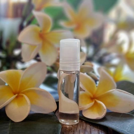Plumeria etheric perfume with plumeria flowers