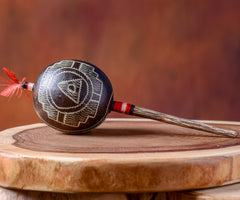 Medium Shipibo Maracas The Humming Bird & The Pyramid