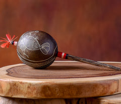 Medium Shipibo Maracas The Humming Bird & The Pyramid