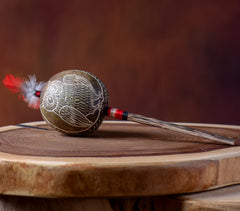 Medium Shipibo Maracas The Snake & The Owl