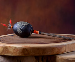 Small Shipibo Maraca The Black Parrot