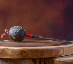 Small Shipibo Maraca The Black Parrot