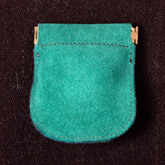 Andino Push - Otavalo Leather Beads Embroidery Purse Green