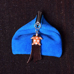 Andino Tortuguero - Otavalo Leather Turtle Clasp Purse Light Blue