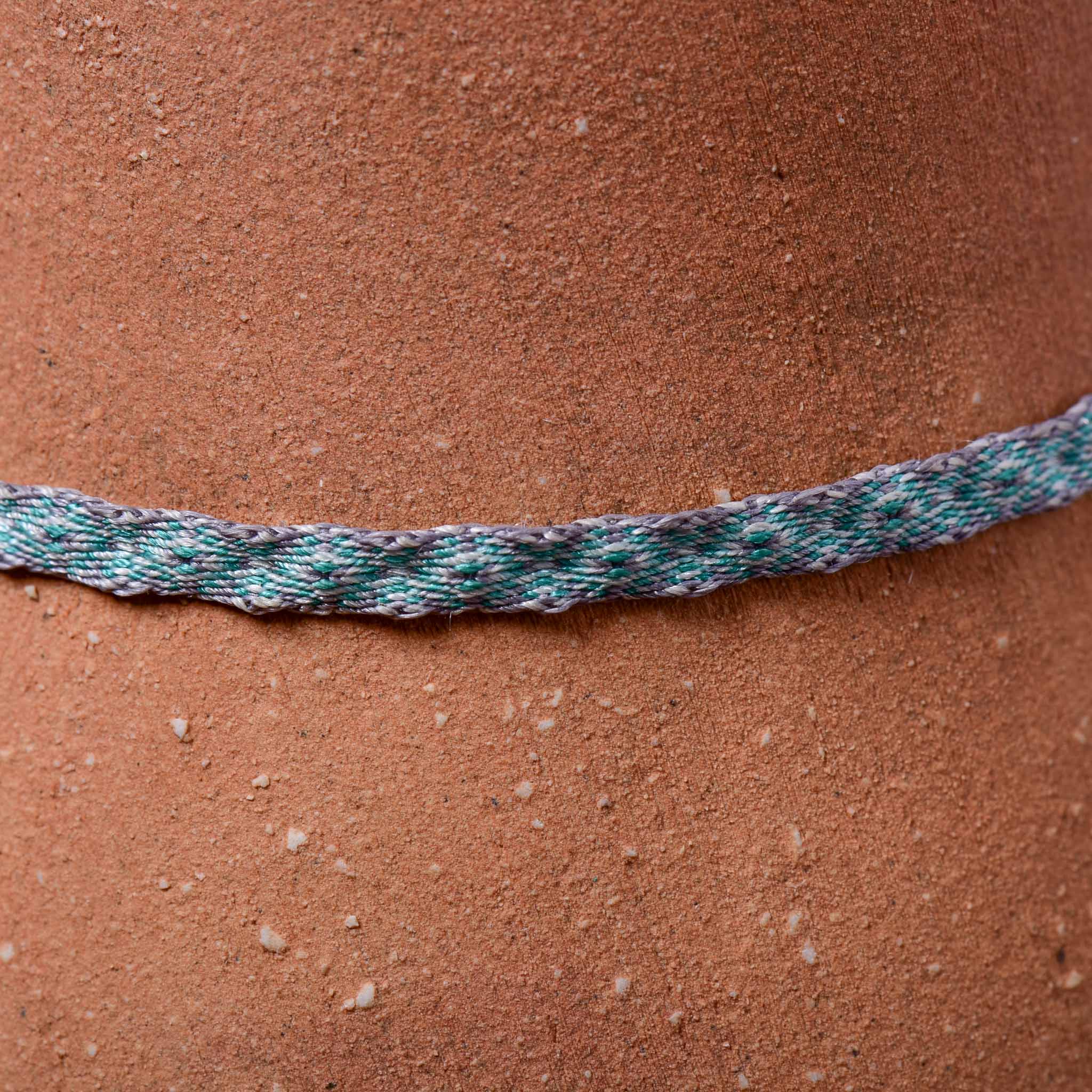 Mhuysca Macrame Thin Bracelet Turquoise