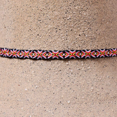 Mhuysca Macrame Thin Bracelet Blue Eyes