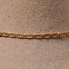 Mhuysca Macrame Thin Bracelet Beige & Yellow