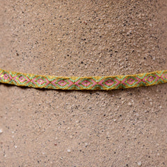 Mhuysca Macrame Thin Bracelet Chalky Green
