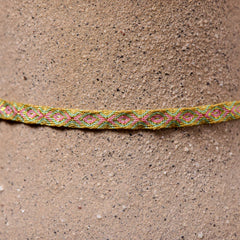 Mhuysca Macrame Thin Bracelet Chalky Green
