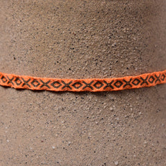 Mhuysca Macrame Thin Bracelet Chalky Orange X