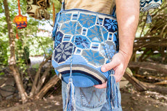 Wayuu Large Knitted Mochila Bag Taragon