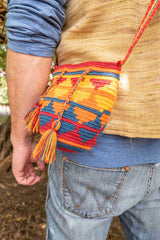 Wayuu Small Knitted Mochila Bag Triangles