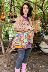 Wayuu Large Knitted Mochila Bag Cells