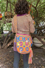 Wayuu Large Knitted Mochila Fields