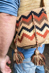 Wayuu Small Knitted Mochila Brown
