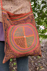 Peruvian Shipibo Embroidery Bag - Ayahusca Icaro