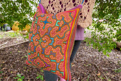 Peruvian Shipibo Embroidery Bag - Ayahusca Icaro