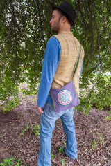 Peruvian Shipibo  Embroidery Bag - Icaro Patch
