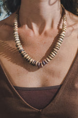 Brown Clay Beads Necklace - Wild Matter Arts