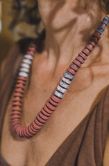 1 wide strip - Clay Beads Necklace - Wild Matter Arts