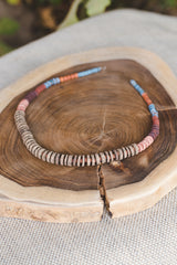 1 wide strip - Clay Beads Necklace - Wild Matter Arts