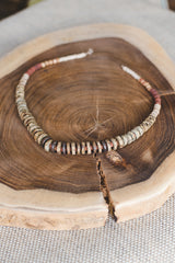 Brown Clay Beads Necklace - Wild Matter Arts