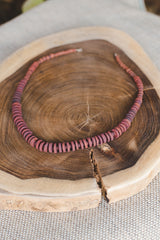 Earth Brown Clay Beads Necklace - Wild Matter Arts
