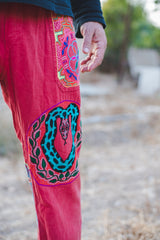 Shipibo Embroidery Ceremonial pants - Wild Matter Arts