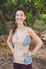 Shipibo Embroidery Elegant Singlet