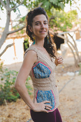 Shipibo Embroidery Singlet - Wild Matter Arts