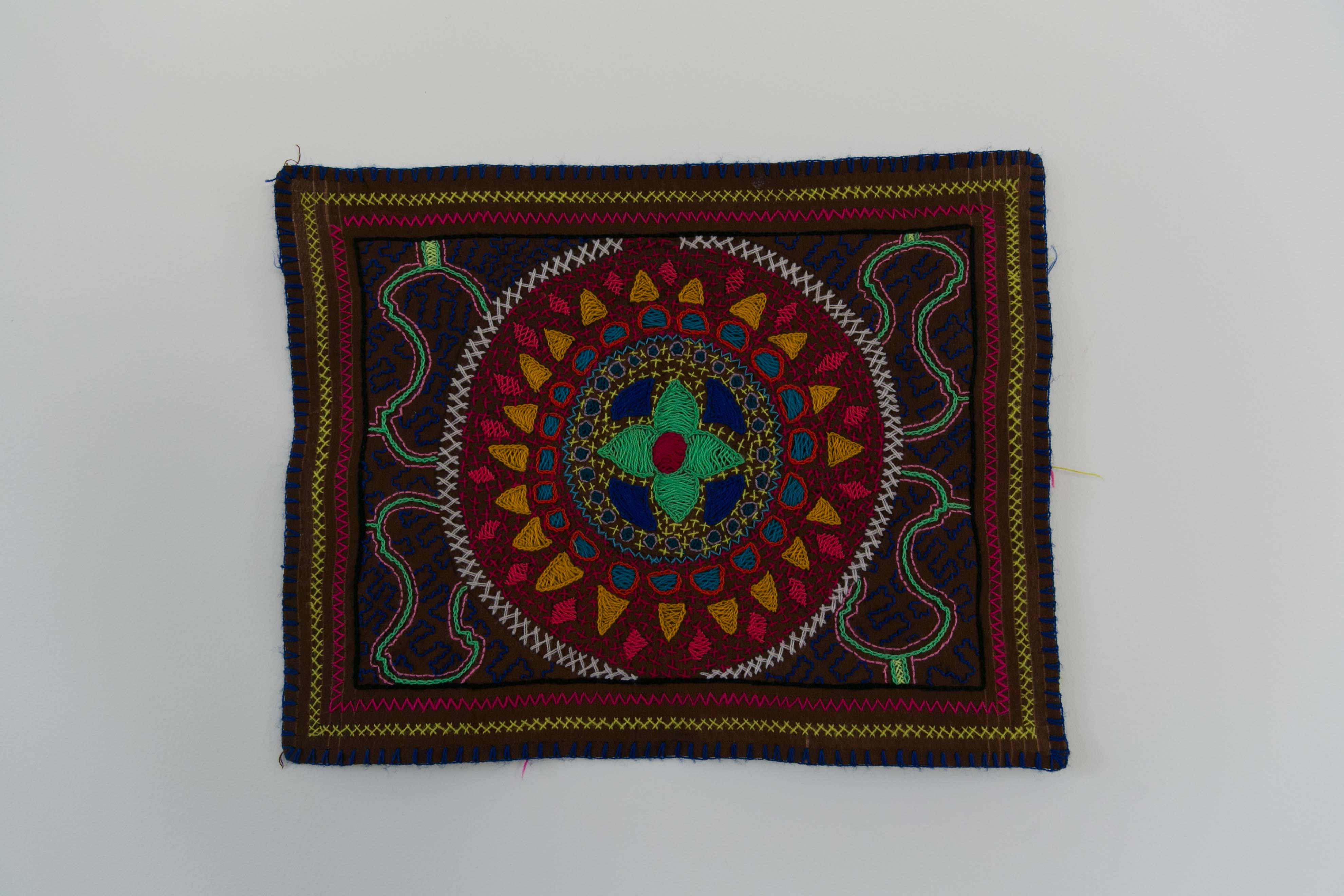 Shipibo Embroidery Map, Hand Made - Wild Matter Arts
