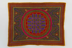 Shipibo Embroidery Map, Hand Made - Wild Matter Arts